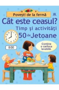 Omslag för 'Cat este ceasul? Timp si activitati. 50 de jetoane - 6066834100'