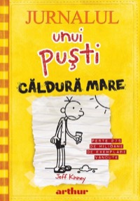 Omslag för 'Jurnalul unui pusti vol. 4 - Caldura mare, Diary of a Wimpy Kid. Dog Days - 6067880007'