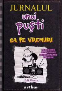 Omslag för 'Jurnalul unui pusti vol. 10 - Ca pe vremuri, Diary of a Wimpy Kid. Old School - 6068620657'