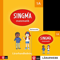Omslag för 'Singma matematik 1A Lärarhandledning med lärarwebb - 27-44870-4'