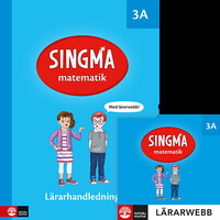 Omslag för 'Singma matematik 3A Lärarhandledning med lärarwebb - 27-44898-8'