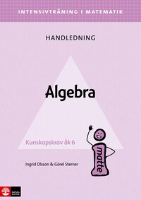 Omslag för 'Intensivträning i matematik åk 4-6 Algebra lärarhandledning - 27-45322-7'