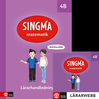 Omslag för 'Singma matematik 4B Lärarhandledning med lärarwebb - 27-45548-1'