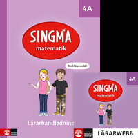 Omslag för 'Singma matematik 4A Lärarhandledning med lärarwebb - 27-45551-1'