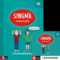 Omslag för 'Singma matematik 5B Lärarhandledning med lärarwebb - 27-45797-3'