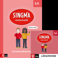 Omslag för 'Singma matematik 6A Lärarhandledning med lärarwebb - 27-45973-1'