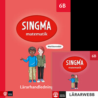 Omslag för 'Singma matematik 6B Lärarhandledning med lärarwebb - 27-45977-9'