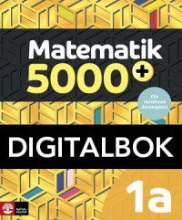 Matematik 5000+ Kurs 1a Gul Lärobok Digitalbok Uppl 2022