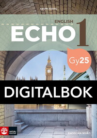 Echo English 1 Digitalbok Gy25