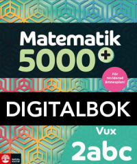 Matematik 5000+ Kurs 2abc Vux Lärobok Digitalbok Uppl 2021