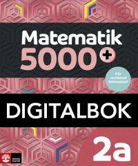 Matematik 5000+ Kurs 2a Lärobok DigitalbokUppl2021