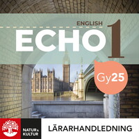 Omslag för 'Echo English 1 Lärarhandledning Digital Gy25 - 27-46371-4'