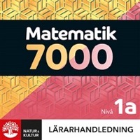 Omslag för 'Matematik 7000 nivå 1a Gul & Röd Lärarhandledning Digital - 27-47370-6'