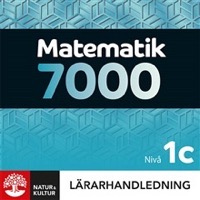 Omslag för 'Matematik 7000 nivå 1c Lärarhandledning Digital - 27-47372-0'