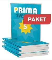 Omslag för 'Prima Svenska 5 Paket Basbok 20-pack + 1 Lärarwebb individlicens 12 m - 40-69170-5'