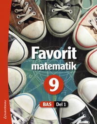 Omslag för 'Bas Favorit matematik 9 elevpaket- digitalt + tryckt - 44-15075-8'