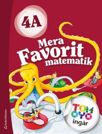 Omslag för 'Mera Favorit matematik 4A Elevpaket - Tryckt bok + Digital elevlicens 12 mån - 44-16698-8'
