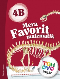 Omslag för 'Mera Favorit matematik 4B Elevpaket Tryckt bok + digital elevlicens 12 mån - 44-17494-5'