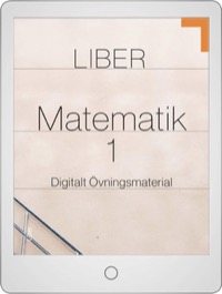 Liber Matematik 1 Digitalt Övningsmaterial (elevlicens) 12 mån