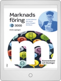 M3000 Marknadsföring Kommentarer och lösningar Onlinebok (12 mån)  - Rolf Jansson, Rolf / Andersson Jansson, Jan-Olof Andersson, Anders Pihlsgård, Nils Nilsson