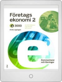 E3000 Företagsekonomi 2 Kommentarer och lösningar Onlinebok 12 mån - Jan-Olof Andersson, Cege Ekström, Rolf Jansson, Jöran Enqvist