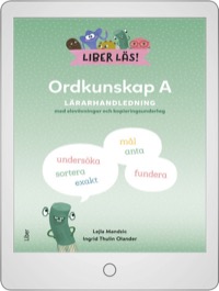 Omslag för 'Liber Läs Ordkunskap A Digital (lärarlicens) - 47-15055-7'