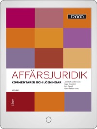 J2000 Affärsjuridik Kommentarer och lösningar Onlinebok