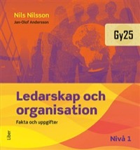 Omslag för 'Ledarskap och organisation nivå 1 Fakta och uppgifter - 47-15597-2'