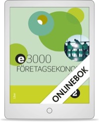 E3000 Företagsekonomi 2 Faktabok Onlinebok (12 mån) 