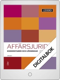 J2000 Affärsjuridik Kommentarer och lösningar Digitalbok (12 mån) 