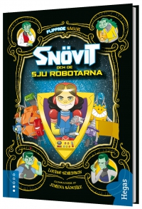 Omslag för 'Flippade sagor - Snövit och de sju robotarna - 80084-24-6'
