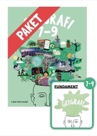 Omslag för 'Klasspaket Fundament Geografi 7-9 + Digitalt lärarpaket - 89801-28-8'