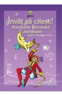 Omslag för 'Invat sa citesc. Nivelul 1 Aventurile Baronului Munchausen - 9731490472'