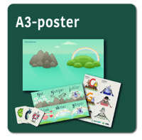 Omslag för 'Havsäventyret, Tryckt Posters -A3/A4-posters del 3, 4, 5 - map-1004'