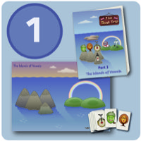 Omslag för 'The Boat Trip, Tryckt material - Part 3 The Islands of Vowels, 1 elev - pmbd-841'