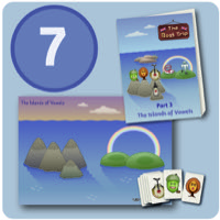 Omslag för 'The Boat Trip, Tryckt material - Part 3 The Islands of Vowels, 7 elever - pmbd-847'