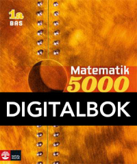 Matematik 5000 Kurs 1a Gul Lärobok Bas Digital