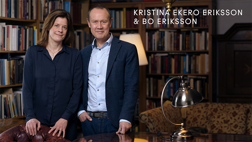 Författarna Kristina Ekero Eriksson och Bo Eriksson