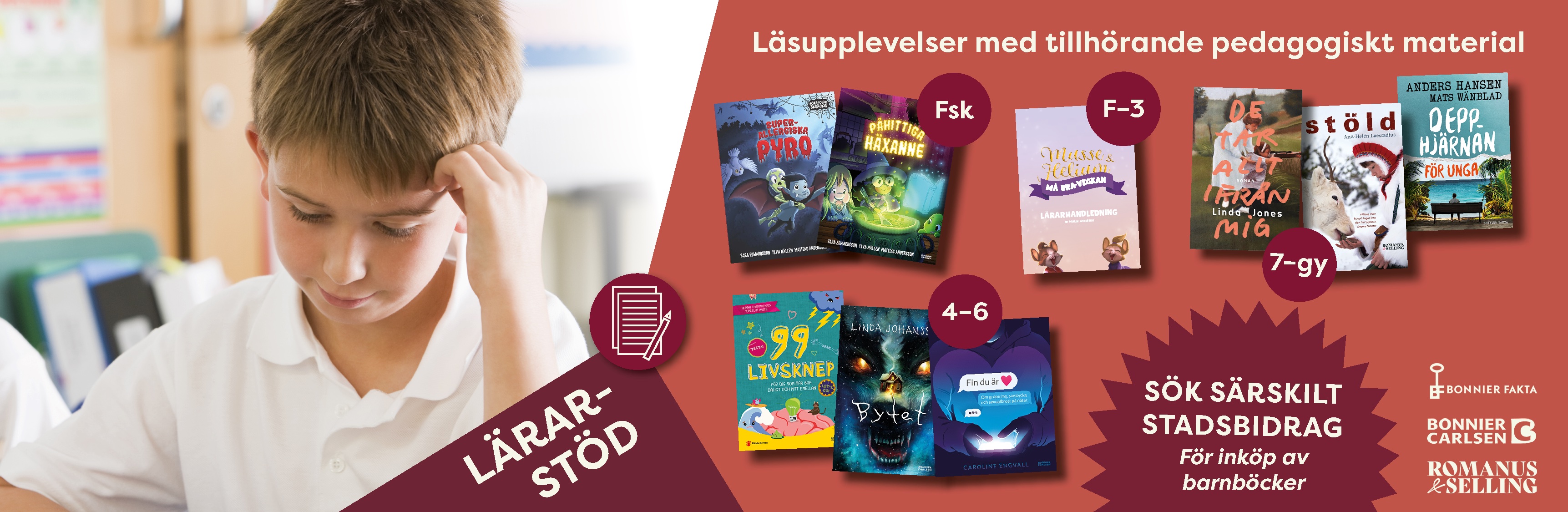 Lässaupplevelser med tillhörande pedagogiskt material